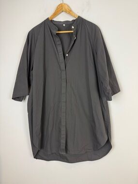 Muji Charcoal Tunic Dress